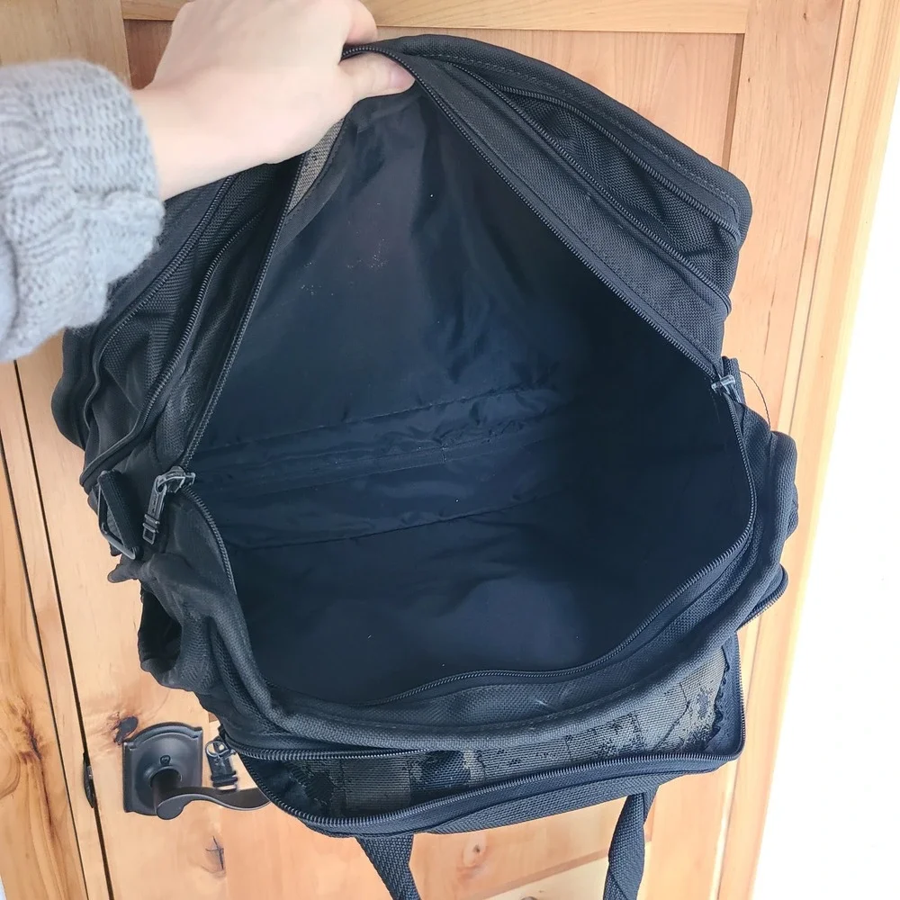 Vintage Tumi Black Canvas Ballistic Nylon Briefcase Laptop Carry On Bag Travel‎
